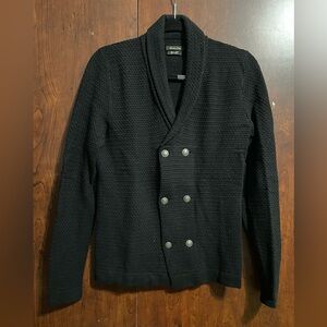 Massimo Dutti Black Cardigan Sweater